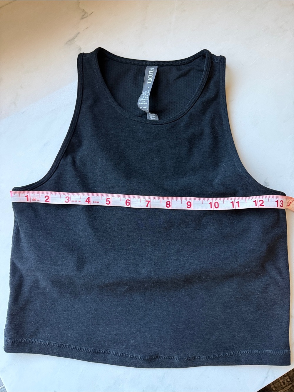 Vuori Women’s Daily Crop Tank Black Size Small VW1004 Built-In Lining Athletic Y